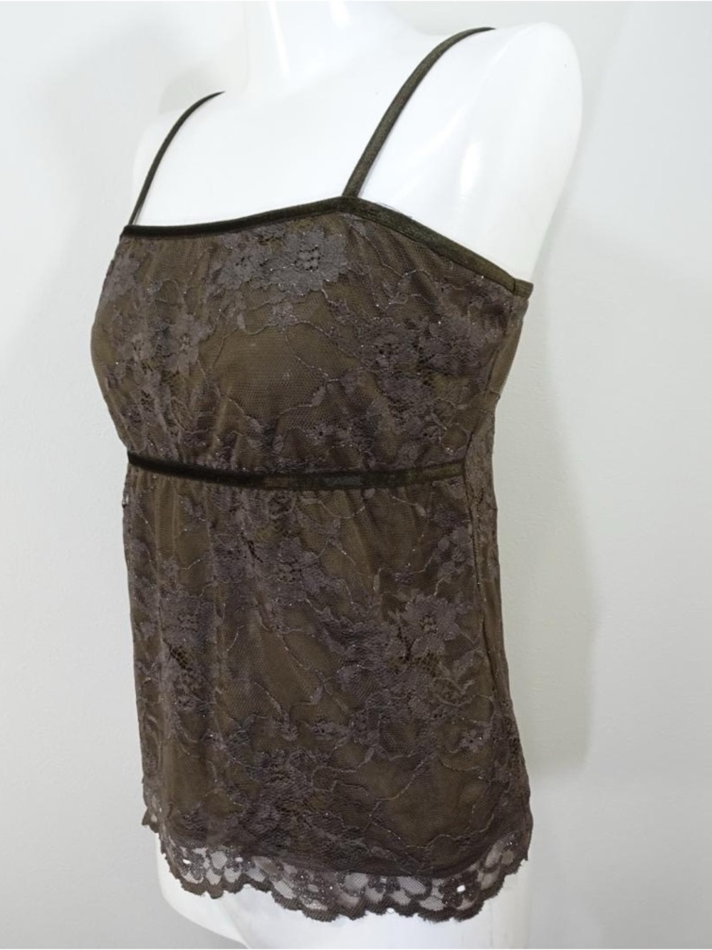 J-Fashion brown lace fairy grunge cami size L